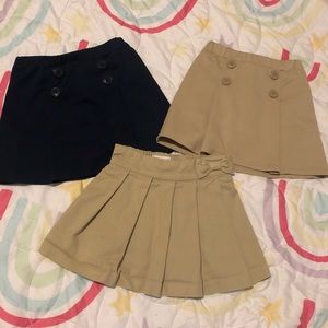 2 Khaki Skirts
